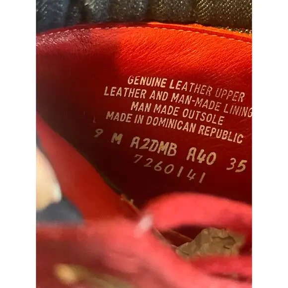 Timberland Red Water Proof Boots with Floral Embroidery **Runs Slightly Small** - Picture 7 of 8